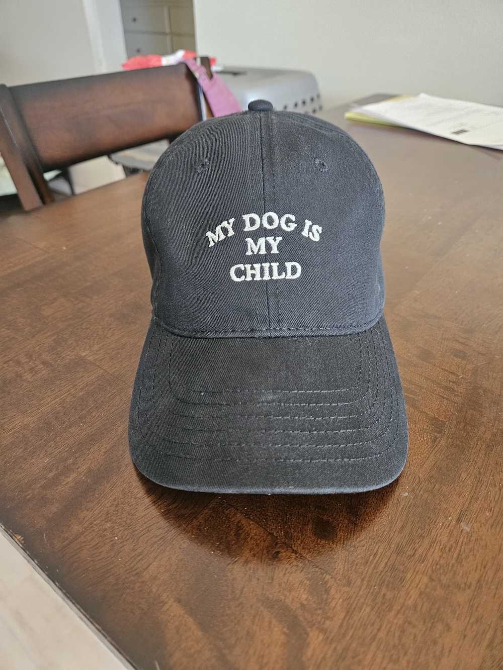 My Dog Is My Child Black Baseball Cap